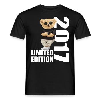 Édition limitée 2017 Ours Ours Anniversaire 2017 - T-shirt homme - noir - Devant - AI Model Male 178 light (178cm)