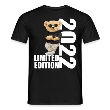 Limited Edition 2022 Bär Bären Geburtstag 2022 - Männer T-Shirt - Schwarz - Vorne - AI Model Male 178 light (178cm)
