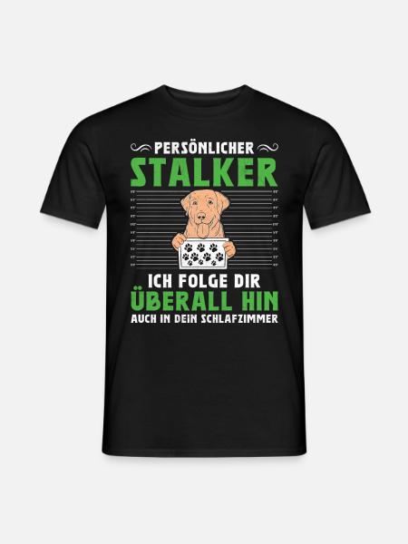 Propriétaire du Labrador PERSONAL STALKER Drôle - T-shirt homme - noir