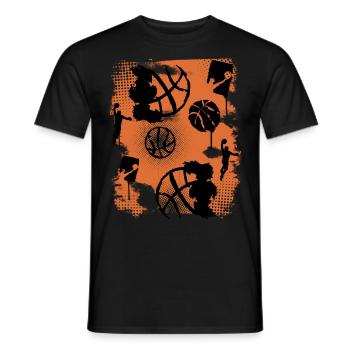 Basket-ball Basketteurs Joueurs - T-shirt homme - noir - Devant - AI Model Male 178 light (178cm)