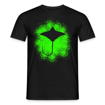Rochen – Eleganter Schwimmer der Meere - Männer T-Shirt - Schwarz - Vorne - AI Model Male 178 light (178cm)