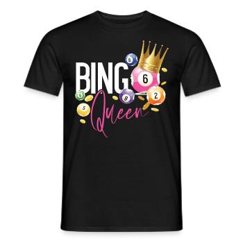 Bingo Player Queen Bingo Queen - Männer T-Shirt - Schwarz - Vorne - AI Model Male 178 light (178cm)