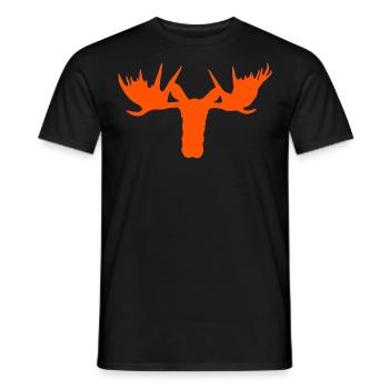 Elchkopf – Majestät der skandinavischen Wälder - Männer T-Shirt - Schwarz - Vorne - AI Model Male 178 light (178cm)