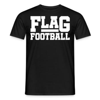 Joueurs de flag football Joueurs - T-shirt homme - noir - Devant - AI Model Male 178 light (178cm)