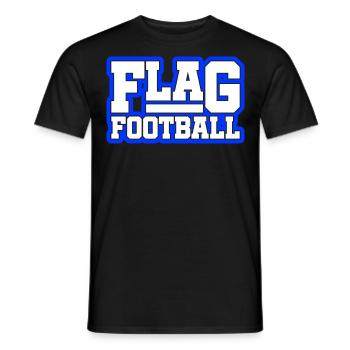 Flag Football - T-shirt homme - noir - Devant - AI Model Male 178 light (178cm)