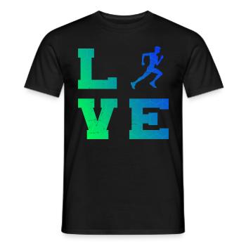 Jogging Jogging Course Fitness Femmes Hommes - T-shirt homme - noir - Devant - AI Model Male 178 light (178cm)