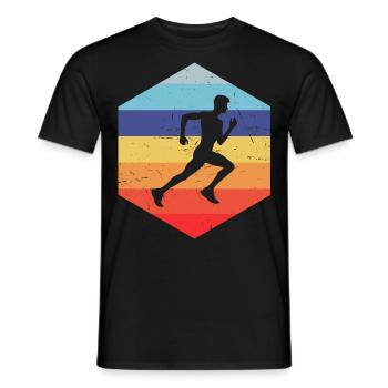 Race Running Femme Running Fitness Jogging - T-shirt homme - noir - Devant - AI Model Male 178 light (178cm)