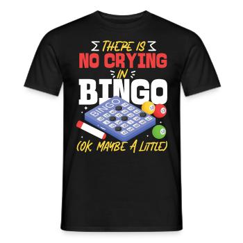 Joueur de bingo il n’y a pas de pleurs - T-shirt homme - noir - Devant - AI Model Male 178 light (178cm)