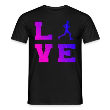 Cross Country Running Hommes Course Féminine - T-shirt homme - noir - Devant - AI Model Male 178 light (178cm)