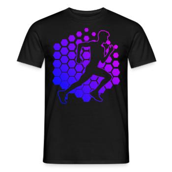 Course à pied, Jogging, Fitness, Course de fond - T-shirt homme - noir - Devant - AI Model Male 178 light (178cm)