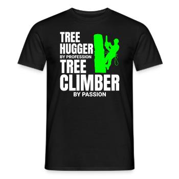 Baumpfleger Baumchirurg Kletterer Klettertrimmer - Männer T-Shirt - Schwarz - Vorne - AI Model Male 178 light (178cm)