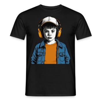 Kiddy - Männer T-Shirt - Schwarz - Vorne - AI Model Male 178 light (178cm)