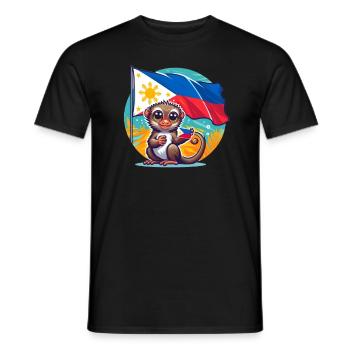 Philippinischer Stolz - Männer T-Shirt - Schwarz - Vorne - AI Model Male 178 light (178cm)