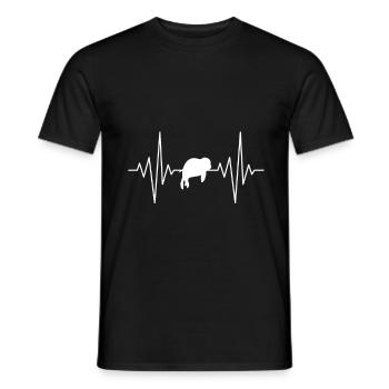 mein Herz schläft für Robbe Design - Männer T-Shirt - Schwarz - Vorne - AI Model Male 178 light (178cm)