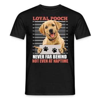 Labrador Lover FIDÈLE COMPAGNON Labrador - T-shirt homme - noir - Devant - AI Model Male 178 light (178cm)