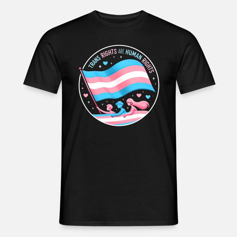 Tribut an Trans-Rechte - Männer T-Shirt - Schwarz