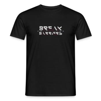 Break Barriers: Forge Your Path - Men's T-Shirt - black - Front - AI Model Male 178 light (178cm)