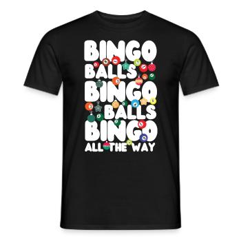 Boules de bingo de Noël Bingo Player - T-shirt homme - noir - Devant - AI Model Male 178 light (178cm)