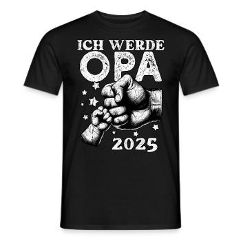 I'm going to be grandpa in 2025 - Men's T-Shirt - black - Front - AI Model Male 178 light (178cm)