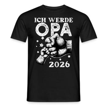 Je serai grand-père en 2026 - T-shirt homme - noir - Devant - AI Model Male 178 light (178cm)