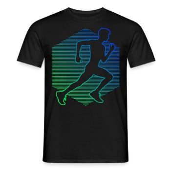 Jogging Fitness Course à pied Course à pied Course à pied Femmes - T-shirt homme - noir - Devant - AI Model Male 178 light (178cm)