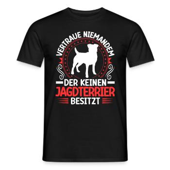 Terrier de chasse Posséder un chien de chasse allemand - T-shirt homme - noir - Devant - AI Model Male 178 light (178cm)