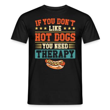 Hot Dog Adult If You Don't Like - Men's T-Shirt - black - Front - AI Model Male 178 light (178cm)
