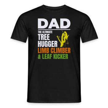 Baumpfleger Vater Baumchirurg Kletterer Klettertrimmer - Männer T-Shirt - Schwarz - Vorne - AI Model Male 178 light (178cm)