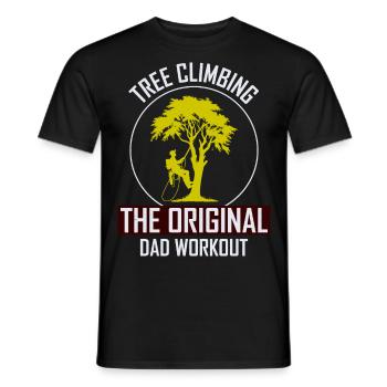 Baumpfleger Vater Baumchirurg Kletterer Klettertrimmer - Männer T-Shirt - Schwarz - Vorne - AI Model Male 178 light (178cm)