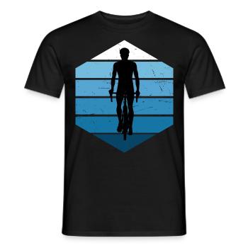 Herren Damen Bike Velo Radfahren Radfahrer - Männer T-Shirt - Schwarz - Vorne - AI Model Male 178 light (178cm)