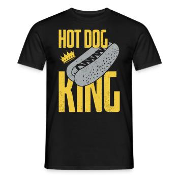 Hot Dog Adult King Hot Dog King - Männer T-Shirt - Schwarz - Vorne - AI Model Male 178 light (178cm)