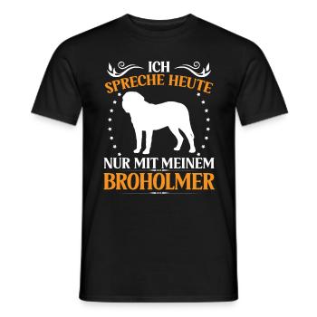 Broholmer Ne parlez qu’à Broholmer - T-shirt homme - noir - Devant - AI Model Male 178 light (178cm)