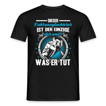 Vehicle painter knows what he is doing Painter - Men's T-Shirt - black - Front - AI Model Male 178 light (178cm)