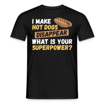 Hot Dog Adulte Je fais des hot-dogs - T-shirt homme - noir - Devant - AI Model Male 178 light (178cm)