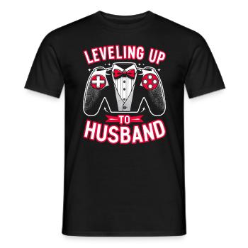 Fiançailles Fiancé Marié Futur Mari - T-shirt homme - noir - Devant - AI Model Male 178 light (178cm)