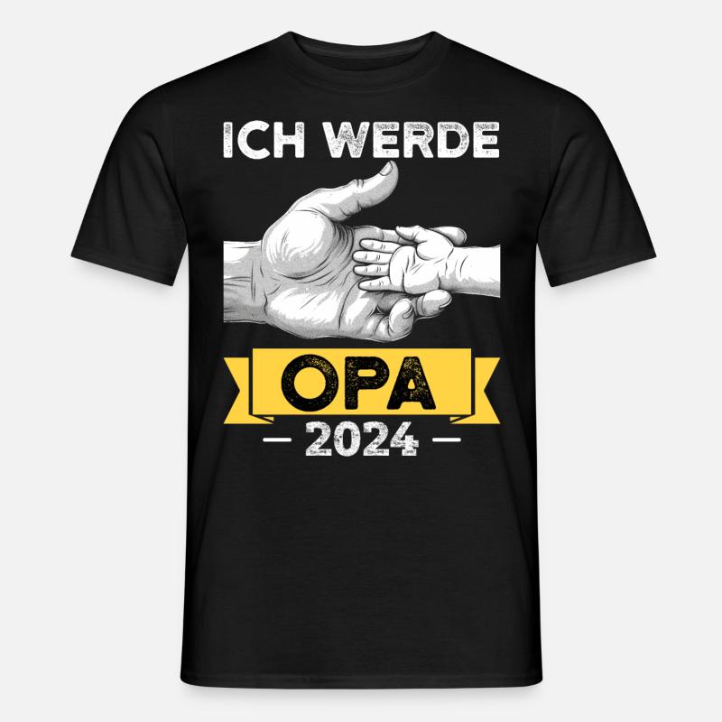 scIch werde Opa 2024 - Männer T-Shirt - Schwarz