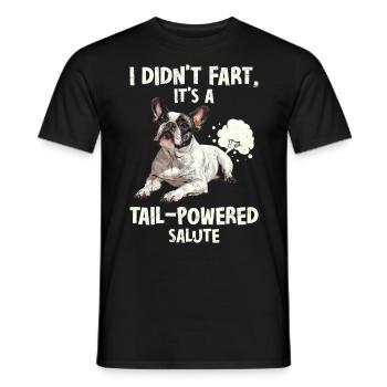 Frenchi Funny n'a pas pété, c'est un moteur à queue - T-shirt homme - noir - Devant - AI Model Male 178 light (178cm)