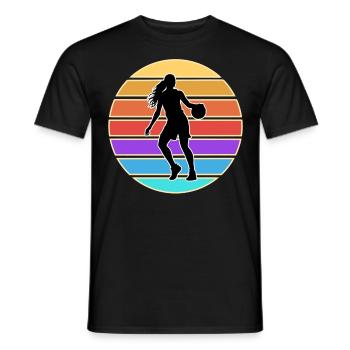 Basketball Basketball Women Basketball - Men's T-Shirt - black - Front - AI Model Male 178 light (178cm)