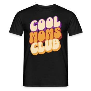 Cool Moms Club Mom Mother's Day - Men's T-Shirt - black - Front - AI Model Male 178 light (178cm)