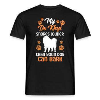 Do Khyi snores loudly Tibetan mastiff Tibetan Mastiff - Men's T-Shirt - black - Front - AI Model Male 178 light (178cm)