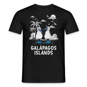 Galapagos Islands - Men's T-Shirt - black - Front - AI Model Male 178 light (178cm)