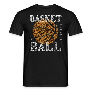 Basket-ball Basketteurs Joueurs - T-shirt homme - noir - Devant - AI Model Male 178 light (178cm)