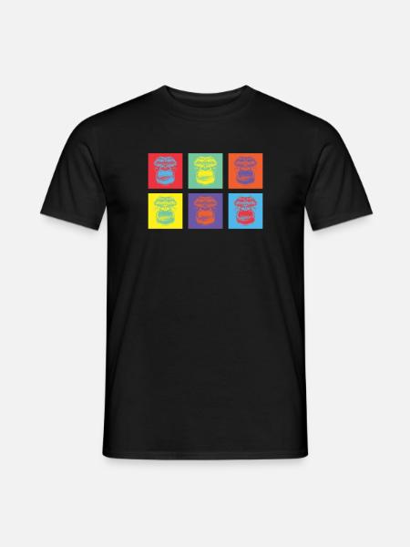 Overruled Affen bunt 2 - Männer T-Shirt - Schwarz