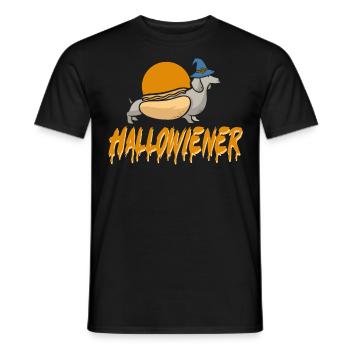 Hot Dog Adult Halloween Pun - Men's T-Shirt - black - Front - AI Model Male 178 light (178cm)