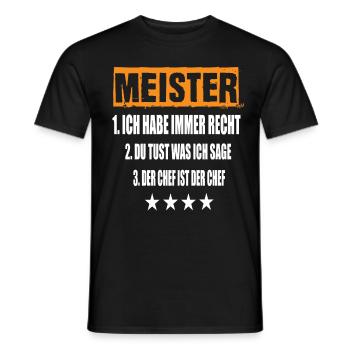 Master - Men's T-Shirt - black - Front - AI Model Male 178 light (178cm)