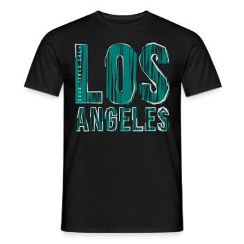Los Angeles - T-shirt homme - noir - Devant - AI Model Male 178 light (178cm)