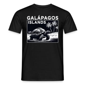 Galapagos Islands - Men's T-Shirt - black - Front - AI Model Male 178 light (178cm)