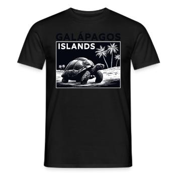 Galapagos Islands Riesenschildkröte - Männer T-Shirt - Schwarz - Vorne - AI Model Male 178 light (178cm)