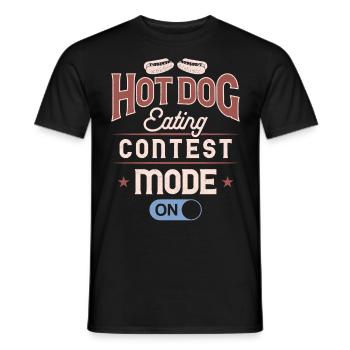Hot-dog Adulte Manger des hot-dogs - T-shirt homme - noir - Devant - AI Model Male 178 light (178cm)
