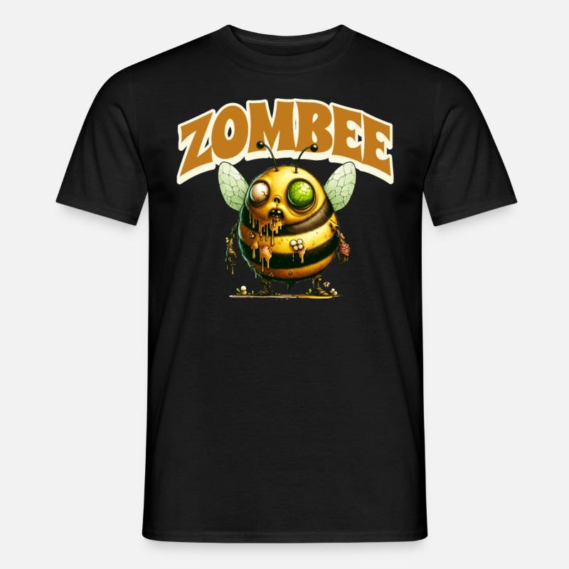 Zombie Biene Zombee - Männer T-Shirt - Schwarz